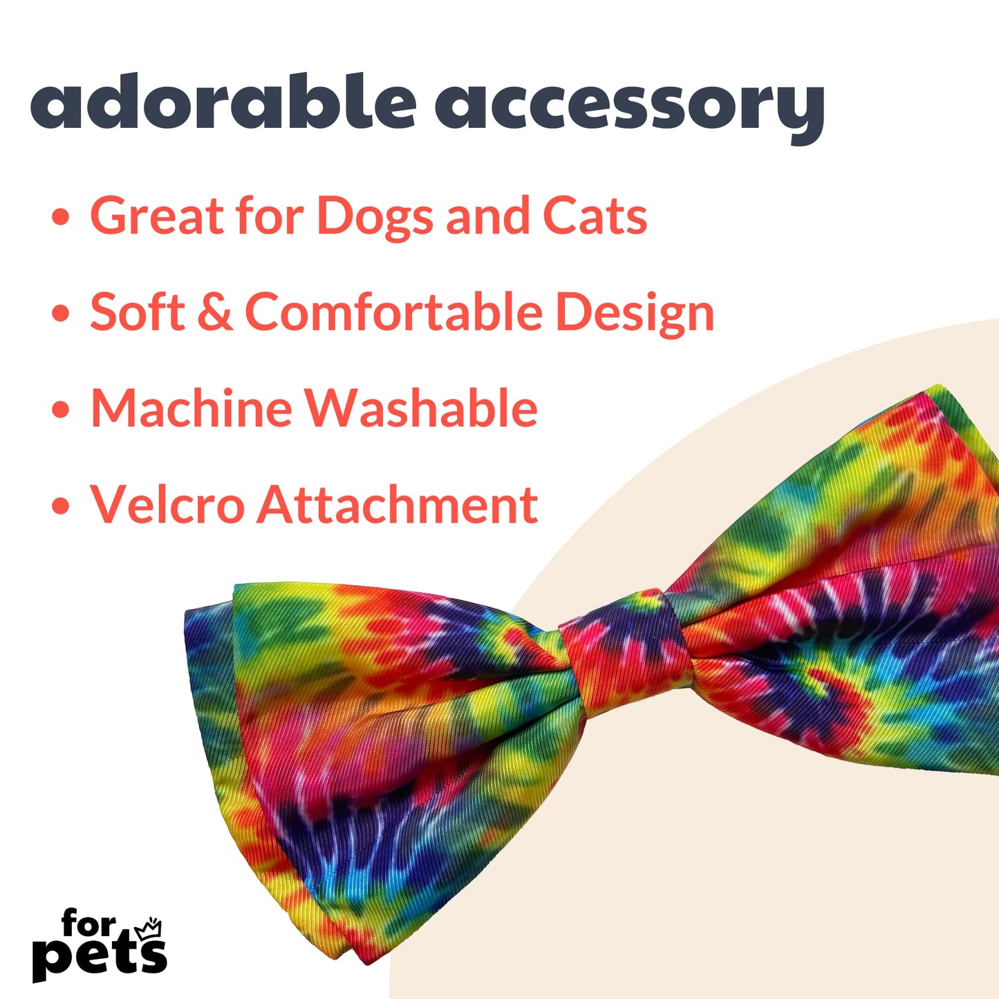 Huxley & Kent Bow Tie for Pets | Bone-Dana Multi (Small) | Bow Tie Collar Attachment | Fun Bow Ties for Dogs & Cats | Cute, Comfortable, and Durable | H&K Bow Tie