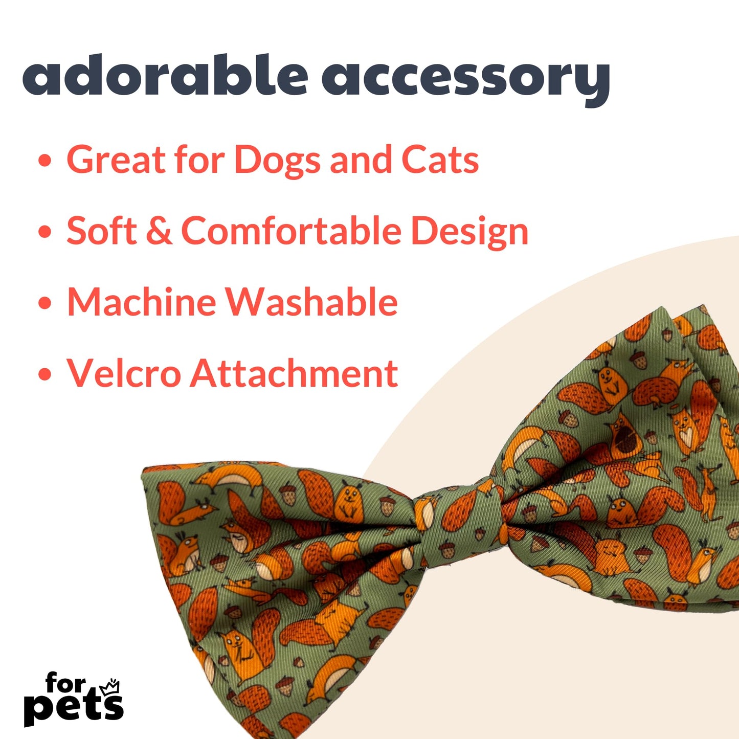 Huxley & Kent Bow Tie for Pets | Fall Check (Extra-Large) | Bow Tie Collar Attachment | Fun Bow Ties for Dogs & Cats | Cute, Comfortable, and Durable | H&K Bow Tie