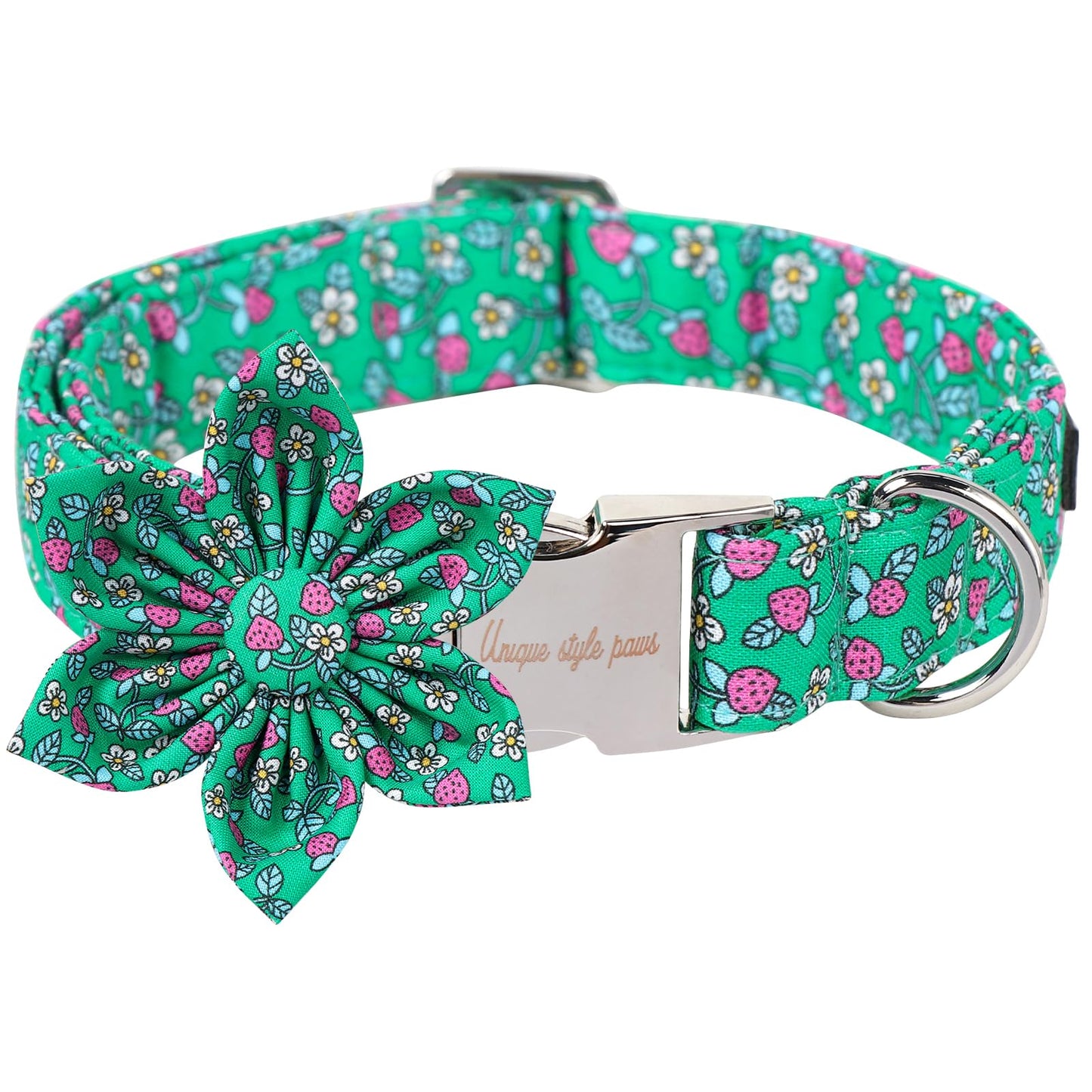 Unique style paws Cartoon Dog Collar with Bow Spring Summer Collar with Flower for Small Medium Large Boys Girls Dogs