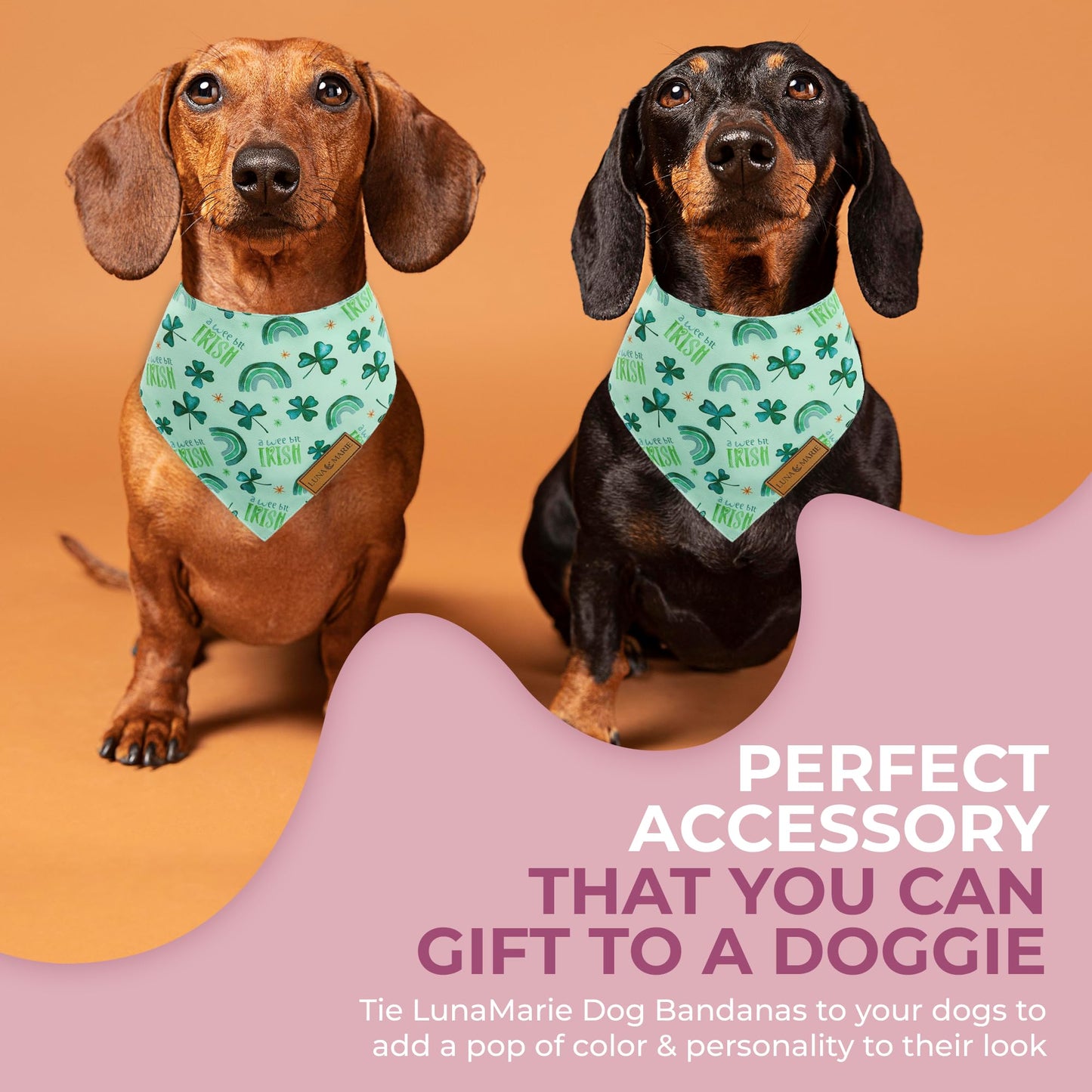 Luxury Pet Birthday Bandanas -Premium & Silky Poly Fabric | 100% Handmade | Custom Shape Dual Layered (Birthday Girl, Medium)