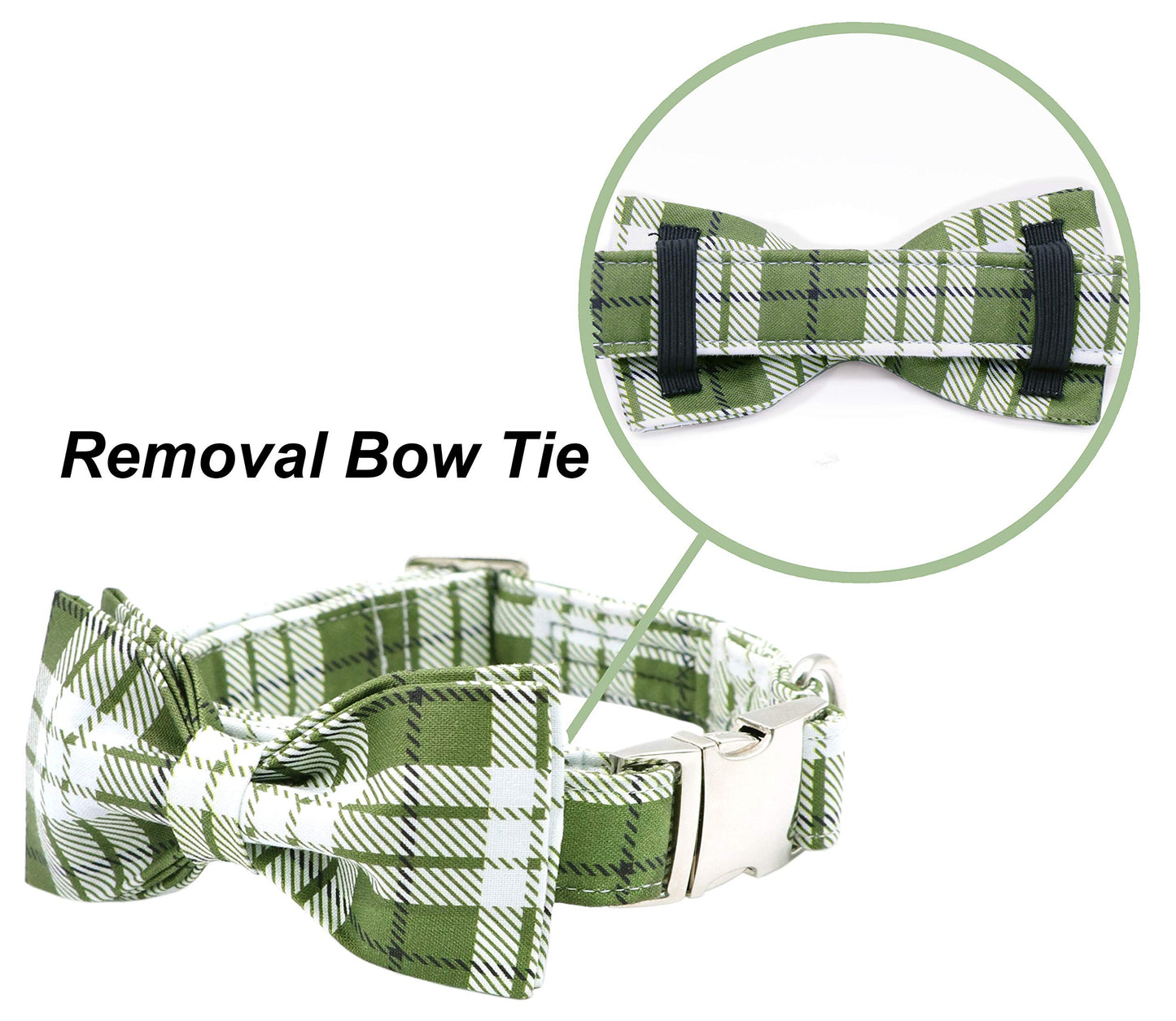 ARING PET Bowtie Dog Collar, Dog Collar with Bow, Adjustable Dog Collars for Small Medium Large Dogs.