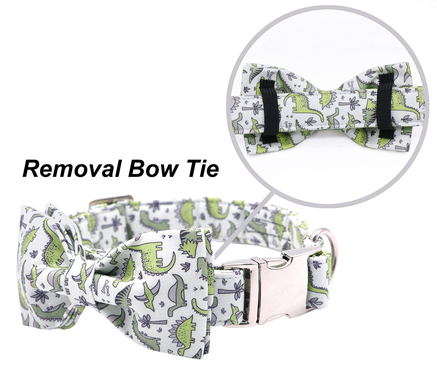 ARING PET Bowtie Dog Collar, Dog Collar with Bow, Adjustable Dog Collars for Small Medium Large Dogs.