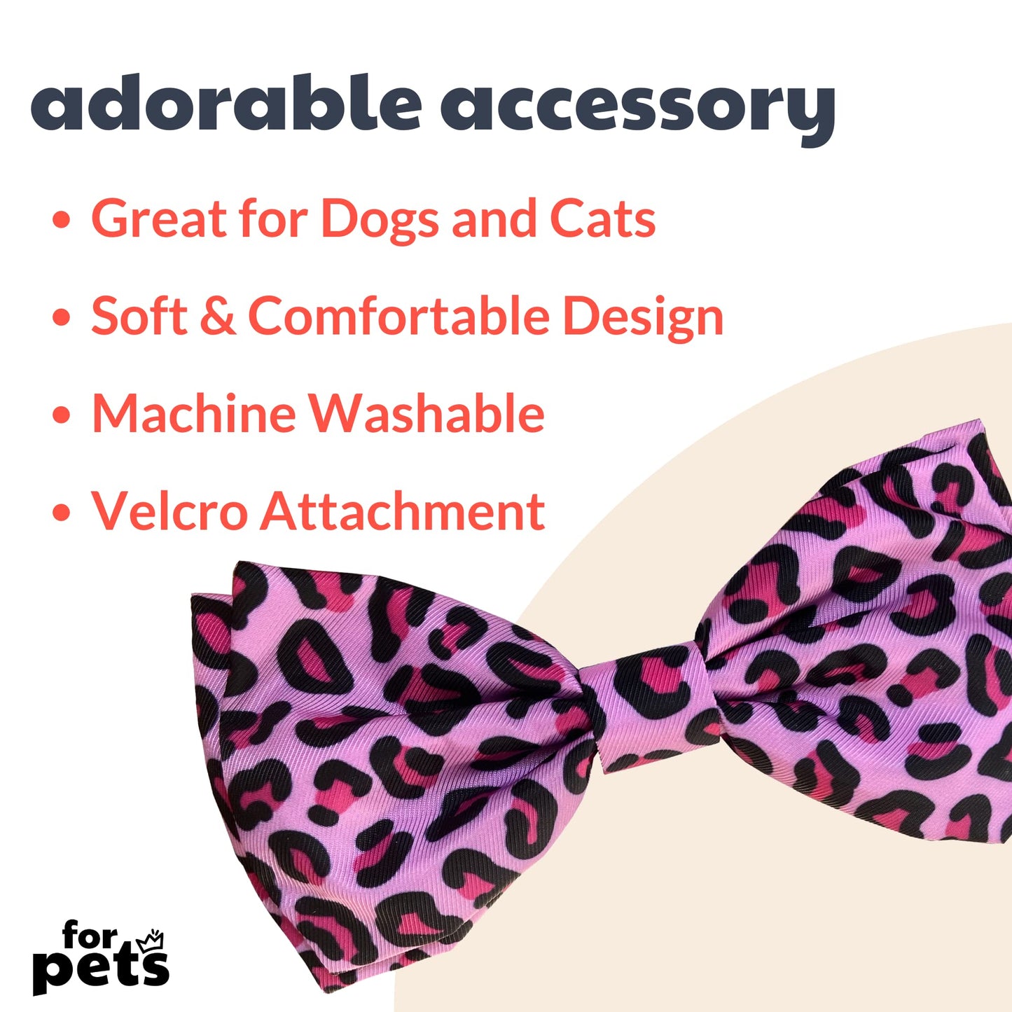 Huxley & Kent Bow Tie for Pets | Kisses (Small) | Valentine's Day Pet Bow Tie Collar Attachment | Fun Bow Ties for Dogs & Cats | Cute, Comfortable, and Durable