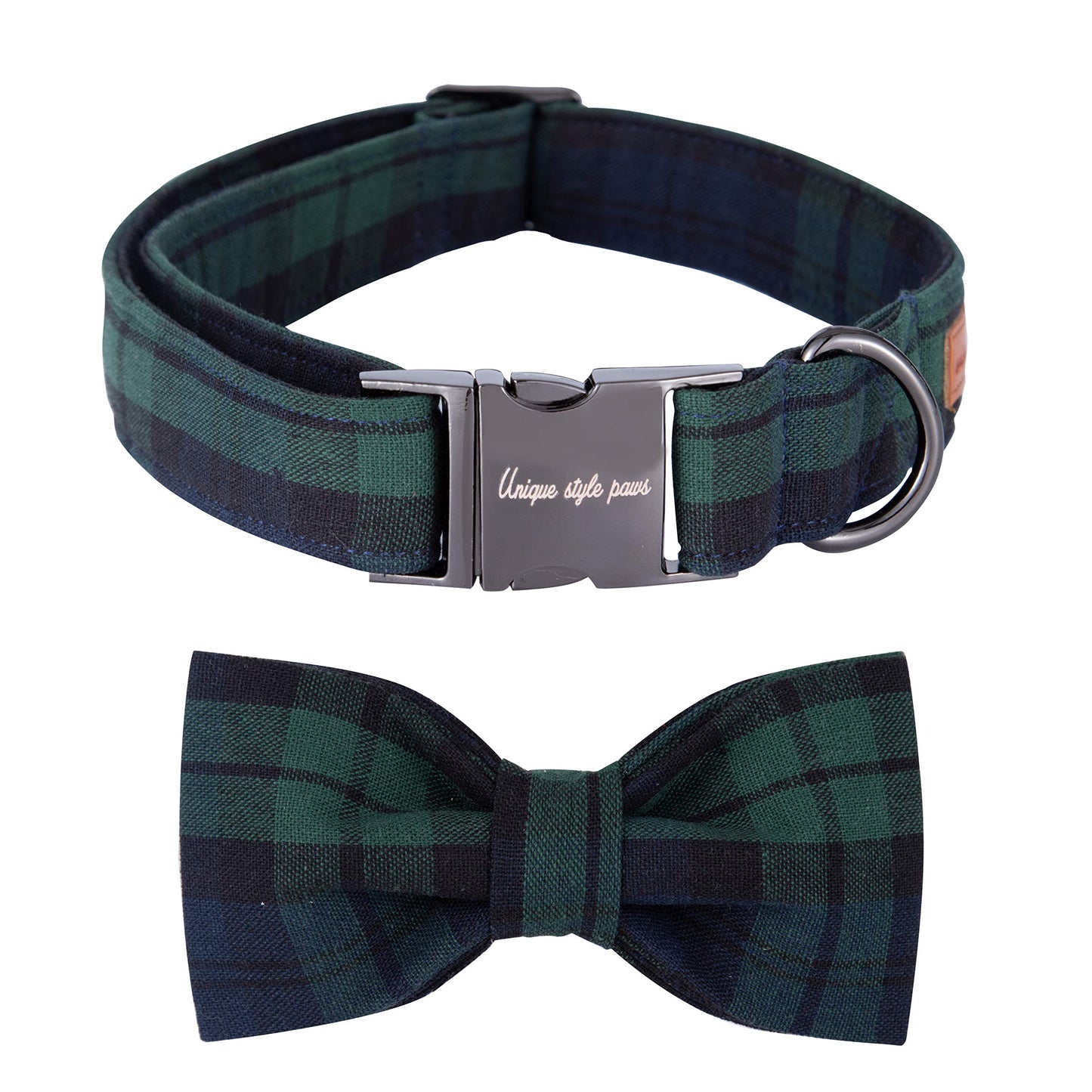 Unique style paws Christmas Dog and Cat Collar with Bow Pet Gift Adjustable Soft and Comfy Bowtie Collars for Small Medium Large Dogs